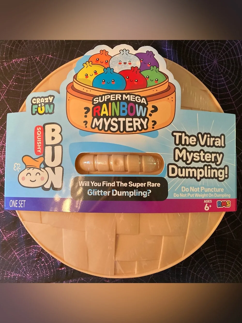 Unopened 12in Super Mega Rainbow Mystery Squishy Bun Dumpling